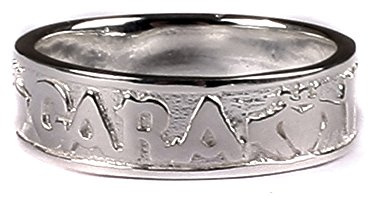 Ring für Damen mit keltischem irischem Mo Anam Cara My Soul Mate Silber mit Claddagh-Design