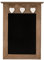 Geschenkestadl Kreidetafel Memotafel 26 cm x 39 cm Tafel mit Herz Küchentafel Holzrahmen Wandtafel