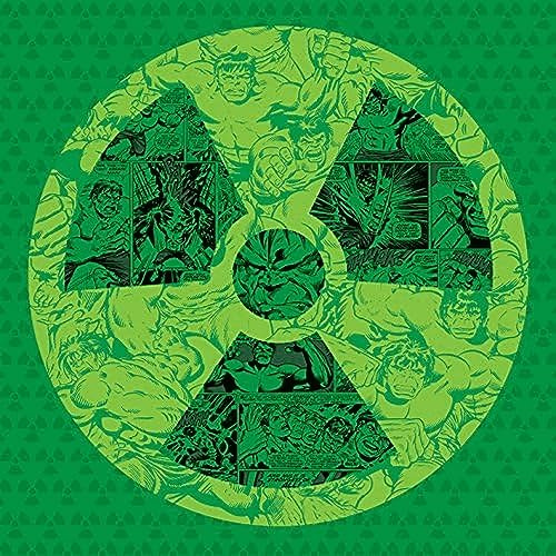 Marvel Comics Hulk Atomic Collage Canvas Print, Multi-Colour, 40 x 40 cm