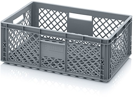 Auer Packaging Eurobehälter 60 x 40 x 22 durchbrochen - Eurobox Plastik Kiste Brotkiste Bäckerkiste 60x40x22 EO 64/22 Transportbox Plastikkiste Lagerbox