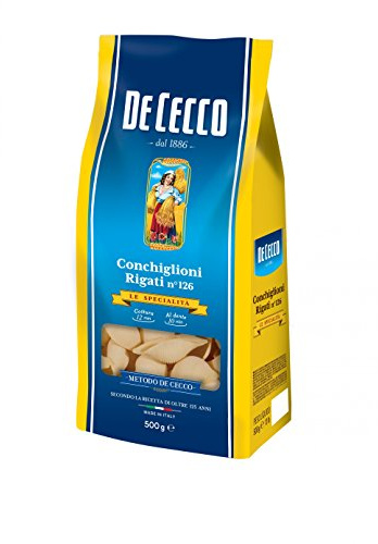 10x Pasta De Cecco 100% Italienisch Conchiglioni Rigati n 126 Nudeln 500g