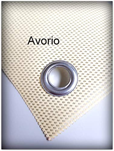 TUTTOPERGOLE Fascia in PVC OMBREGGIANTE per Copertura Gazebo in Metallo (Cm 300 X Cm 50, Avorio)