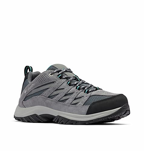 Columbia Women's Crestwood Trail Running Shoe, Graphite/Pacific Rim, Numeric_11 Wide
