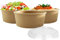 Signature Packaging - Kraft Takeaway Bowl Container with Lid - 25 Pack - 38oz - Brown