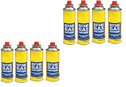 Clipper Butane Gas 12 pcs Canister 300ml - Universal Refill for Lighters, BBQ, Cooking - Reliable & Safe Fuel Bottles Bulk
