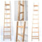Scala scaletta legno massello a pioli in faggio,per soffitta garage casa (7 pioli cm 150)