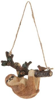 Plüsch-Lama Alpaka oder Faultier Weihnachtsbaumschmuck oder alltägliche Dekoration (Faultier auf Ast)