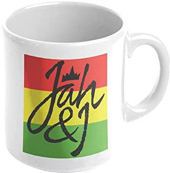 Tasse aus Keramik mit Motiv Jah Reggae
