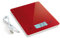 Giannini Bilancia da cucina Digitale Ricarica USB Base vetro Rosso 5 kg