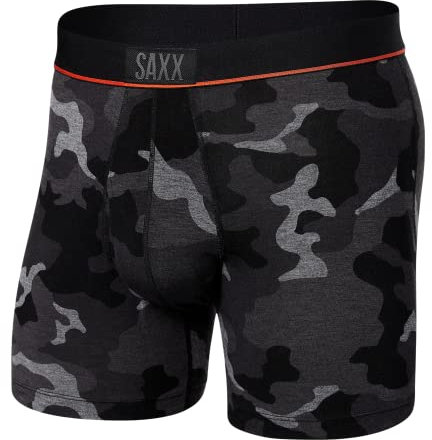 Saxx Underwear Herrenunterwäsche - Ultra Super Weich Männer-Unterhosen - Boxershorts mit integrierter Pouch-Unterstützung - Herrenunterwäsche, Supersize Camo-Schwarz, S