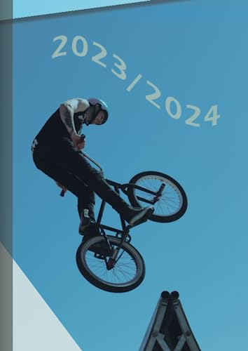 agenda scolaire spécial dys et primaire BMX freestyle: Avec lignes seyes. Attention seulement les lundis, mardis, jeudis et vendredis