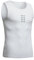 WOSAWE Herren Radsport Kompressions-Tanktop Mesh Atmungsaktiv Ärmellos Funktionsshirts Schnell Trocken Baselayer Unterhemd (Weiß, M)