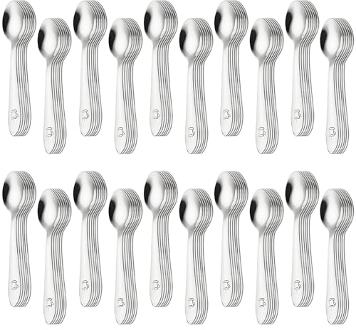 Cuillere a cafe acier inox 120 pieces 10 cm adapte a la maison restaurants lave-vaisselle cuillère à café petite cuillère à café petites cuillères cuillere a the lot de cuillere a cafe