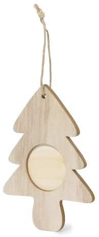 Generico Decorazione Natalizia Albero di Natale con portafoto in Legno