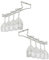 2er Set Gläserschiene | 1-Reihe Gläserregal Wandmontage - 34,5x11,3x5,8cm Barschiene - Sektglashalter | Weinglashalter Deckenmontage | Weinglashalterung | Gläserhalter für Zuhause, Bar, Café