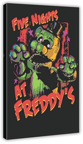 Five Nights at Freddy's Poster 23 Leinwand Poster Wandkunst Dekor Druck Bild Gemälde für Wohnzimmer Schlafzimmer Dekoration Rahmenstil 60 x 90 cm