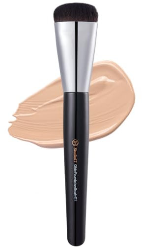 STUDIO17 Pinceau plat pour fond de teint liquide | Pinceau de fond de teint liquide avec dessus plat | Pinceau de maquillage coréen avec super micro poils | Outil de maquillage de qualité studio