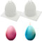 Junhui 2 Stück Ostern Silikonform, 3D Eierform Kerzengießformen, Ostereier Silikonform Gießform für Schokolade, Mousse Kuchen, Wachskerzen, Ostergeschenke