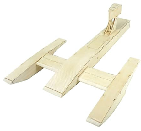 Desikixudy Wood Electric RC Speed Boat DIY Building Kit, Single Model Parts