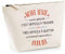 Trousse Personnalisable | Pochette Toilette Maquillage Fourre Tout à Personnaliser - Idée Cadeau Collègue Ami(e) Pot de départ Retraite Fête des Mères Pères (Aussi Géniale)
