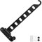 TIANLIN Kleiderhaken Wand Klappbar, Kleiderhaken Klappbar, Kleiderlüfter, Sechs Windgeschützte Halterungen, aus Space-Aluminium, Geeignet für Balkone, Badezimmer und Waschküchen (Schwarz)