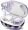 Bluetooth Kopfhörer Sport, Kopfhörer Kabellos Bluetooth 5.3, 60 Std Kabellose Kopfhörer mit Tiefer Bass, In Ear Kopfhörer mit 4 ENC Klarer Mic, IPX7 Wasserdichte Ohrhörer mit Ohrhaken Perle Lila