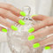 DANNI & TONI 28 Stickers Semi Cured Nail Strips, Luminous Soft Self-Adhesive Gel Nail Stickers,Salon-Quality Gel Nail Polish Strips(Neon Green)