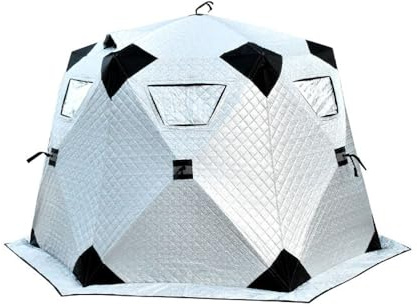 COMETX Outdoor Camping Eis Angelzelt Isolierte Schnellinstallation Winter Angelzelt für 5-8 Personen