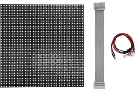 KIKAPA 1 x P6 LED-Display-Panel für den Außenbereich, 32 x 32 Pixel, LED-Anzeigemodul, 192 x 192 mm, 1/4-Scan-RGB, Vollfarb-LED-Bildschirm