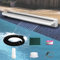 Weejian Fuente de piscina de acero inoxidable para estanque, cascada, kit de spillway para decoración de interiores/exteriores, 90 x 20 x 10 cm, característica de agua para jardín, patio, patio