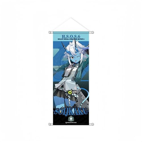 1 x Zenless Zone Zero Scroll-Poster, Wandbehang, geschmiedetes Tuch, Gemälde, Dekoration, Zimmer, Schlafzimmer für Fans (Stil 12)