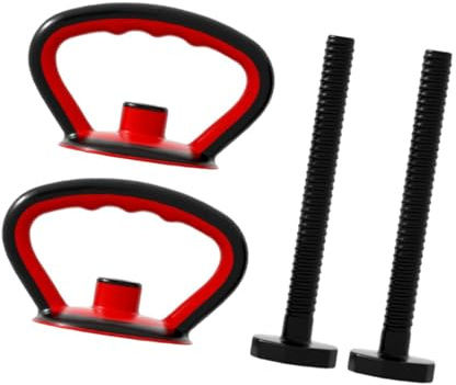 Ronyme Kettlebell-Griff, Gewichtsgriff, Kettlebell, Kettlebell-Griff, Griff für Workout, Indoor-Bodybuilding, Outdoor-Fitness, Rot 2 Griffe 2 Stangen