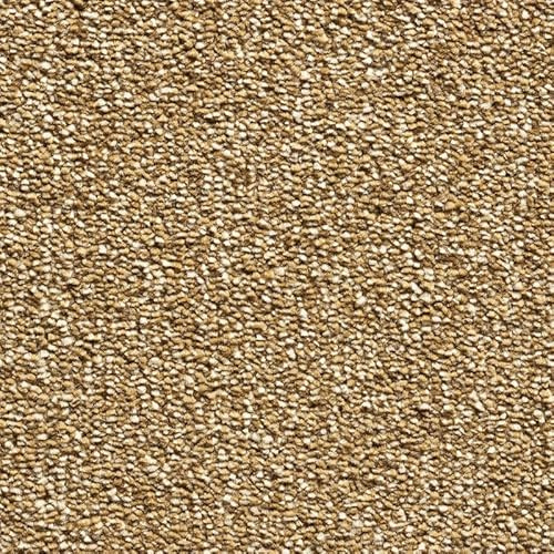 Tuda Carpets | Serenity 17.5mm Deep Saxony Pile Carpet with Action Back, 19.5mm Total Height | Toasted Almond (350) - 5m x 4.5m (16ft4 x 14ft9)