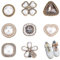 8PCS Clips De Cordones De Diamantes, Adorno Para Cordones Adornos Para Zapatos Hebillas Decorativos Encantos Para Cordones De Zapatos