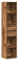 vidaXL Bücherregal Altholz-Optik 36x30x171 cm Holzwerkstoff, Bücherschrank, Lagerschrank, Büroregal, Lagerregal, Bücherablage, Büroschrank