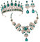 GALPADA 1 Set Kronen Halskette Ohrringe Halskette Und Ohrring Kronen Braut Pavé Halskette Perlen Silberne Ohrringe Perlenkette Ohrstecker Hochzeit Goldschmuck Braut