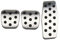 SAVHE Edelstahl Auto Rest Pedal Abdeckung Fit for Cruze Fit for Vauxhall Opel Astra Insignia Gas Bremspedale Ersatzteile(MT Without Rest)