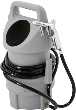WooDerson Mobile Sandblasting System Sandblasting Device Portable Sand Blaster Kit, Handheld Air Sandblasting Gun Sand Blaster,4.5 M Sand Conveying Pip and 50 lbs Capacity
