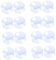 NUOBESTY 20Pièces Plateaux de Table Verre de Ventouses Antidérapantes pour Protection des Surfaces Verre Fixation Durable