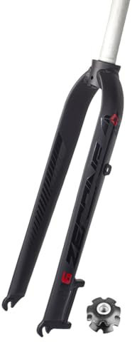 CVQJL VTT Universel 26, 27,5, 29, Fourche Rigide, Frein à Disque, Alliage d'aluminium, dégagement Rapide, Tube Droit 9 x 100 mm, 1-1/8 (étiquette Noire, 26 Pouces)