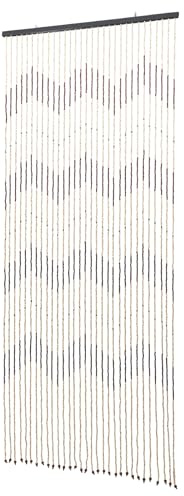 Candygou Türvorhang Perlenfliegenvorhan, WellenföRmig TüRvorhang, Insektenschutz Raumteiler, Dekorative Quaste VorhäNge, 90 X 200 cm, Modern TüRvorhang, für Den Indoor und GeschüTzten Outdoorbereich
