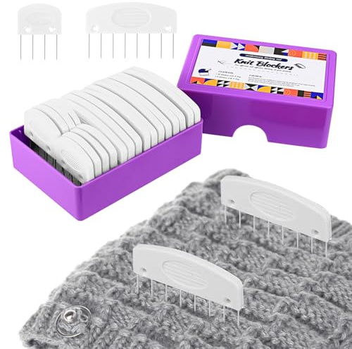 20 Stück Kamm-Blockierer, Kammnadeln zum Spannen von Teppichen, Kamm, Blockierkamm, Strickblockierer, Strickstopper, Spannungsnadeln