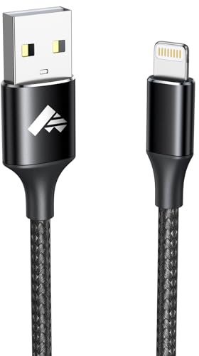 Aioneus Cable Cargador iPhone 1M, [MFi Certificado] Cable iPhone Carga Rápida Nylon Trenzado Lightning Cable Compatible con iPhone 14 13 12 11 XS MAX XR X 8 Plus 7 Plus 6S 6 Plus 5 5S 5C SE