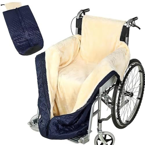Dhqkqg Rollstuhldecke Winter, Winddichte Wärme Rollstuhl Decke Beindecke, Schoßdecken für ältere Menschen, Winter Rollstuhl Schlupfsack, Erwachsene Winddichte Decke Universelle Passform