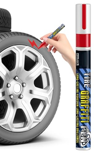 Penna per pneumatici,Forniture Modifiche Fai da te Gomme Auto - Pennarello Vernice per Lettering Pneumatici | per automobilisti, camion, SUV, addetti detailing, officine, modificatori, piloti, restaur