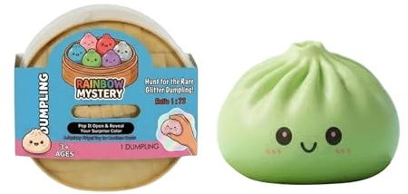 Giant Dumpling Squishy Spielzeug, Anti-Stress-Ball Teigtasche zum Quetschen, Sensory Toy für Kinder & Erwachsene, Kawaii Stressabbau Gadget, Soft Squeeze Fokus-Training