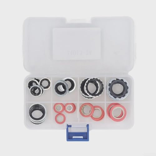 40-teiliges Dichtungs- und O-Ring-Set für Reparaturen von Klimaanlagen, einschließlich AC-Kompressor und Verdampferdichtungen