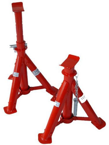 MAUK® 2 x Unterstellbock KFZ Stützbock Unterstellböcke Auto Böcke Stützen höhenverstellbar 2t