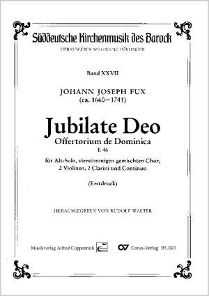 Fux: Jubilate Deo. Partitur