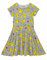 Pokemon Pikachu Girl's Short Sleeved Skater Dress 5-6 Jahre Mehrfarbige